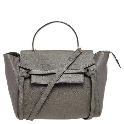 celine belt bag grey felt